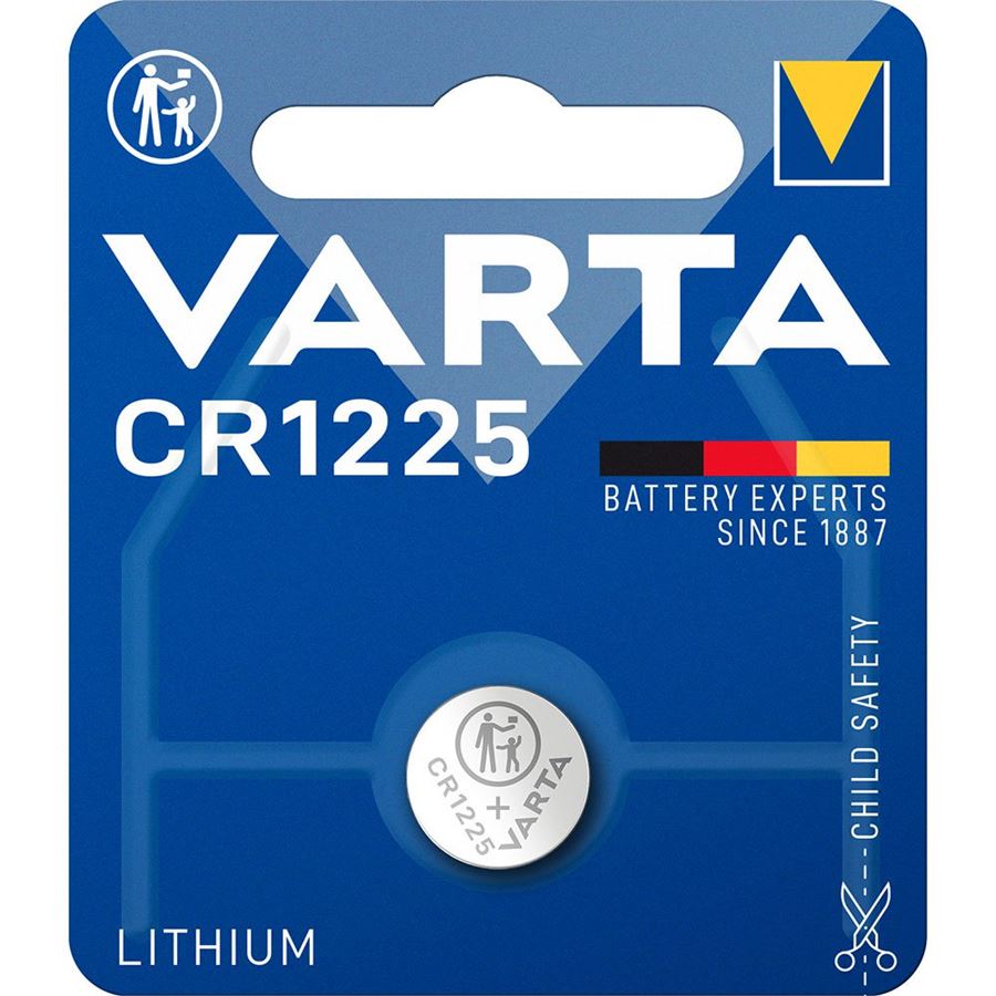 Батарейка CR1225 літієва, блістер, 1 шт. Varta (06225101401)