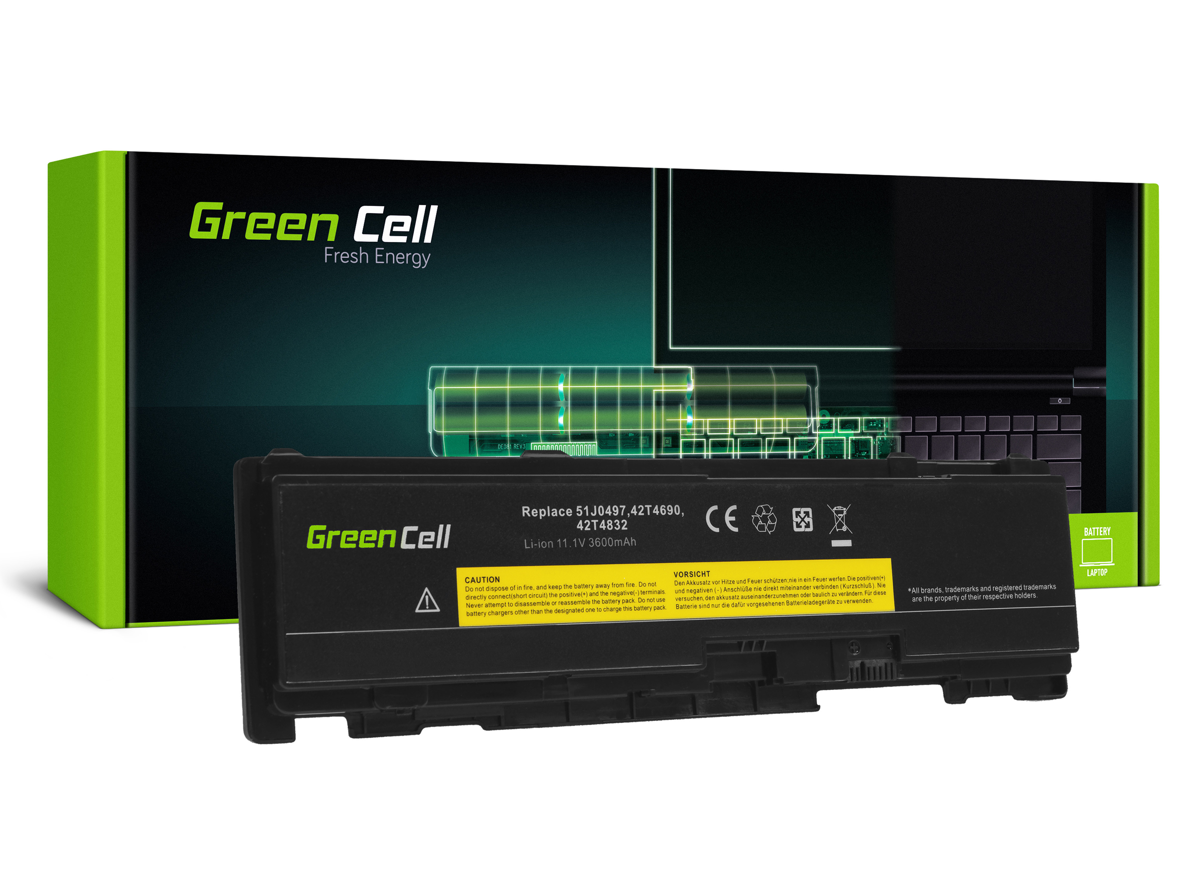 Green Cell Battery for Lenovo ThinkPad T400s T410s T410si