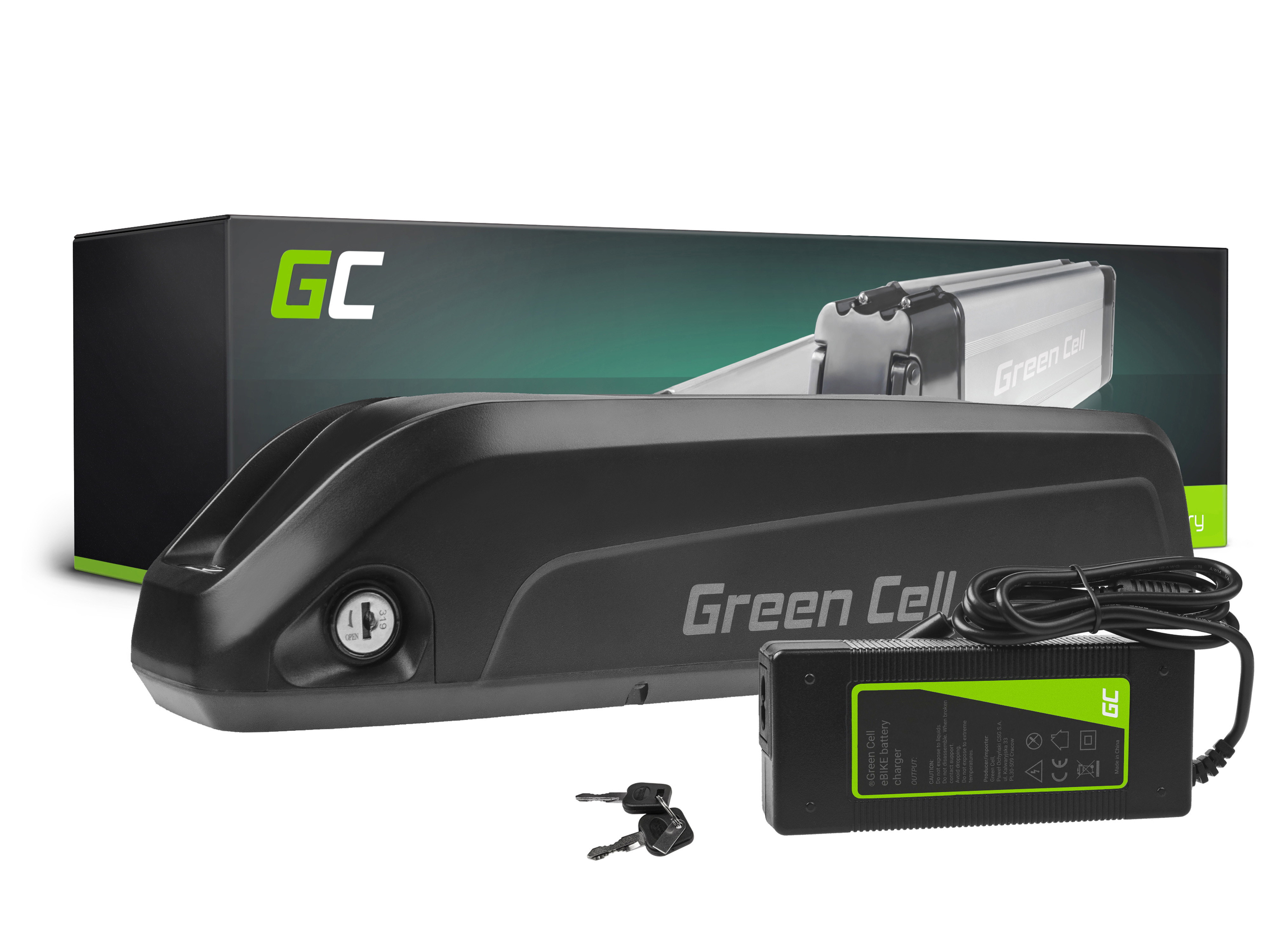 Green Cell Battery 10.4Ah (374Wh) for Electric Bikes E-Bikes 36V
