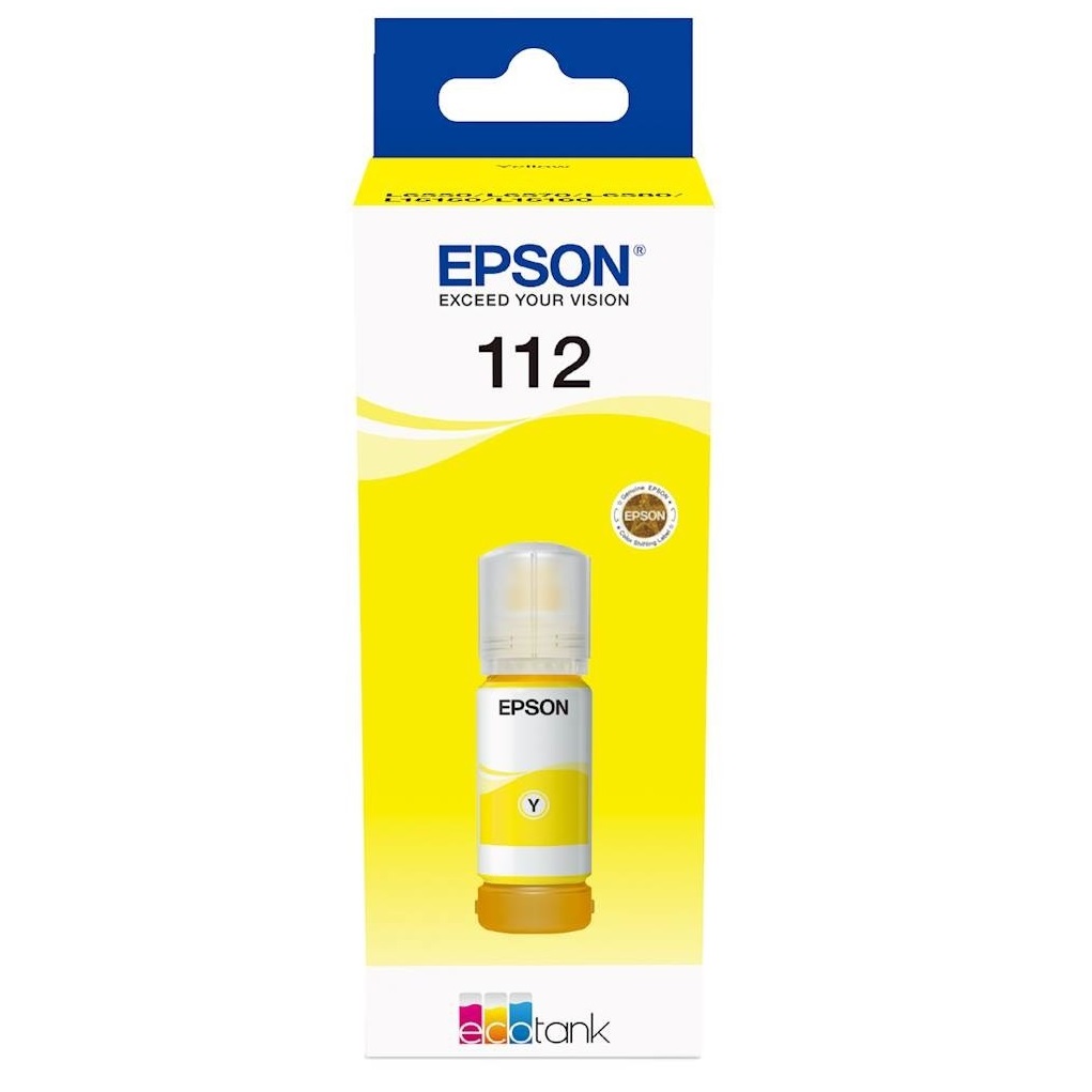 Контейнер с чернилами Epson для EcoTank 112 70 мл Yellow Pigment (C13T06C44A)