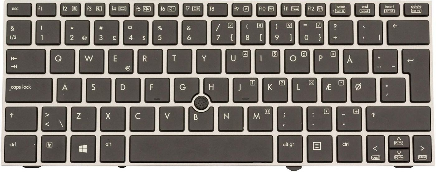 HP Keyboard DP W8 BL-DEN