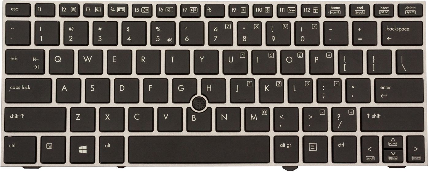 HP Keyboard DP W8 BL-INTL
