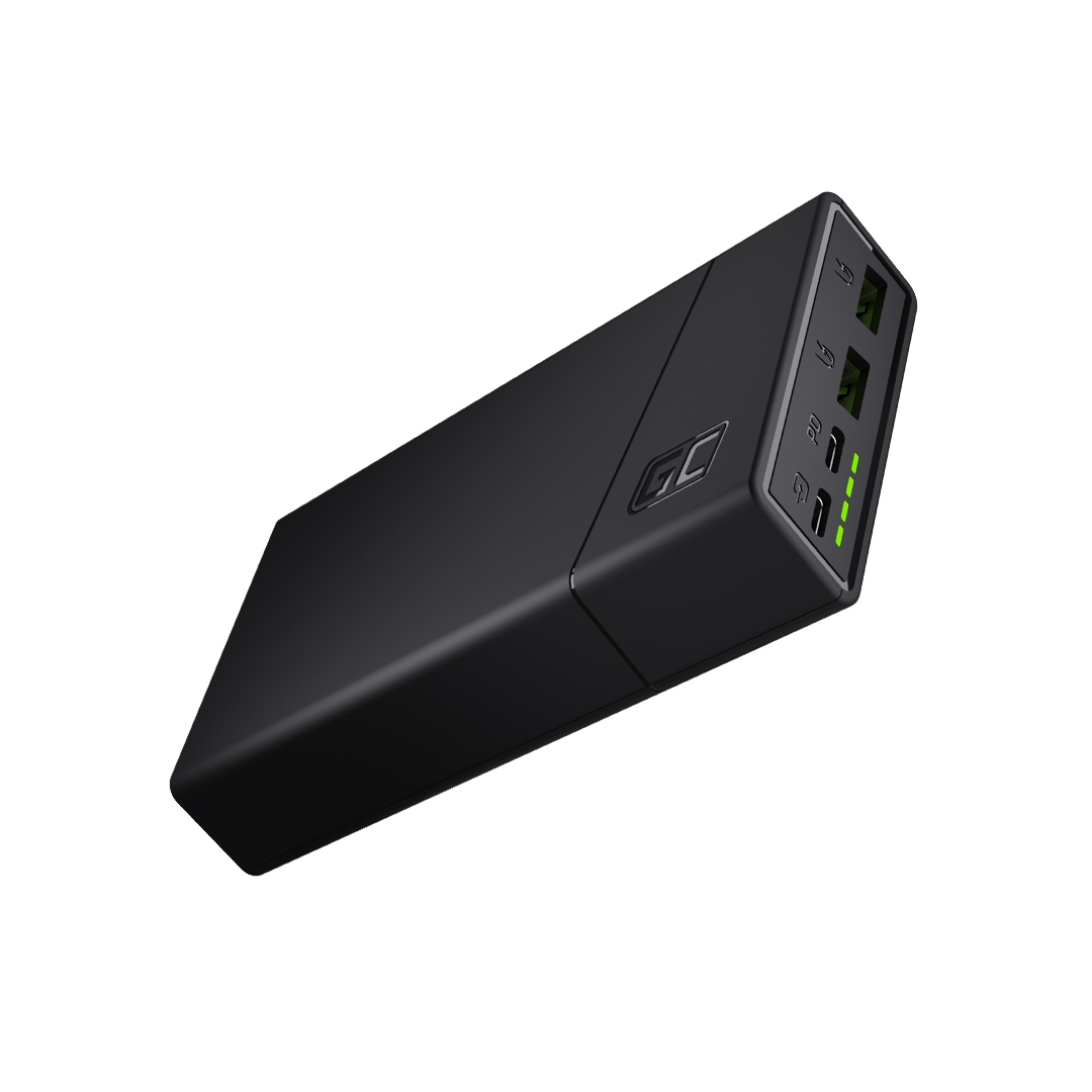 УМБ Power Bank Green Cell GC PowerPlay20 20000mAh с быстрой зарядкой 2x USB Ultra Charge и 2x USB-