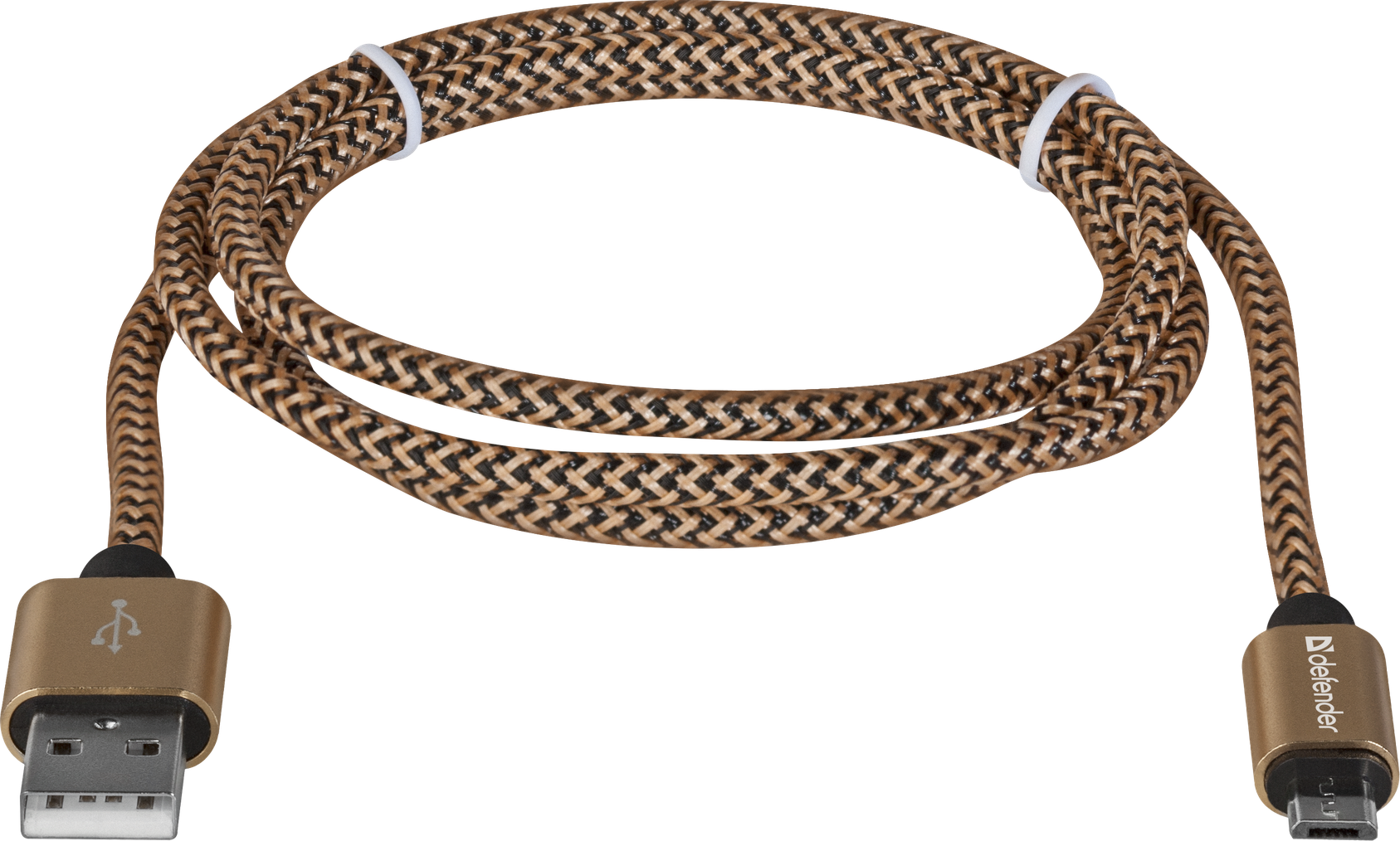 Кабель USB 2.0 AM-micro BM, 1.0 м, золотистий, 08-03T PRO Defender