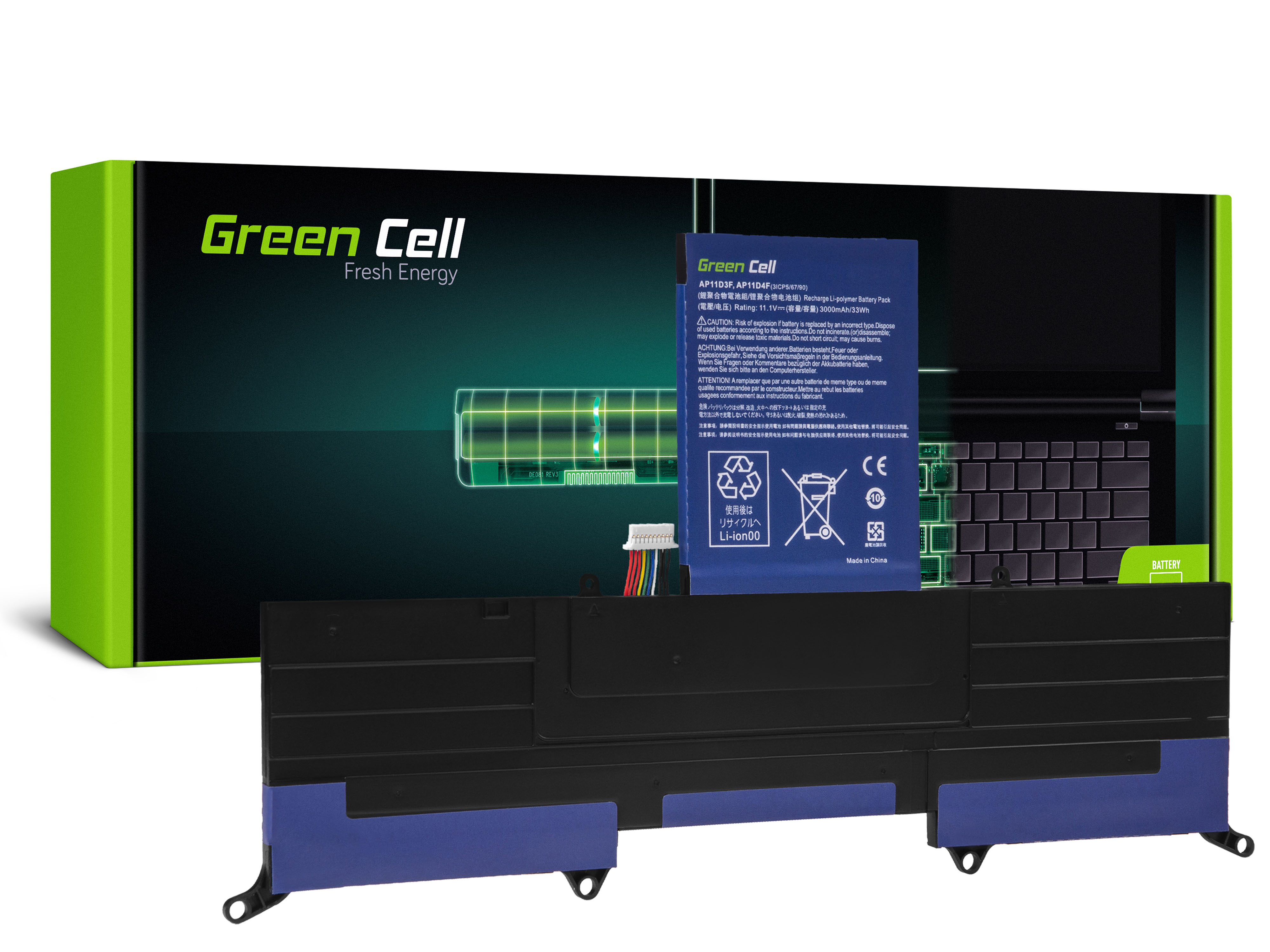Laptop Battery AP11D3F for Acer Aspire S3 MS2346 S3-391 S3-951