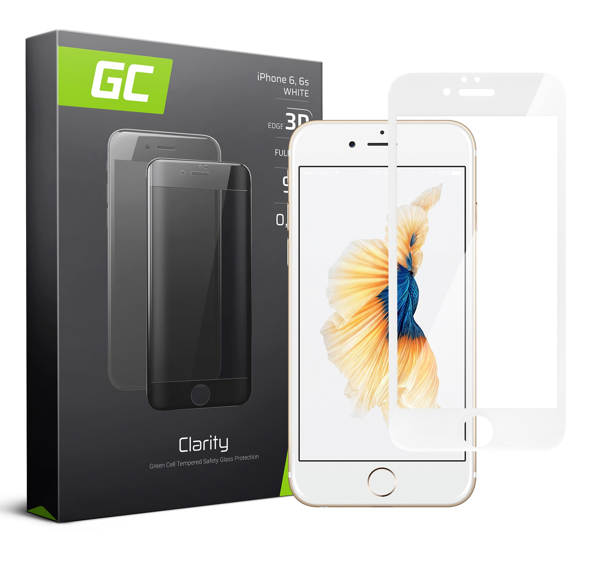 Szkło hartowane GC Clarity do telefonu Apple iPhone 6 / 6S - Biały