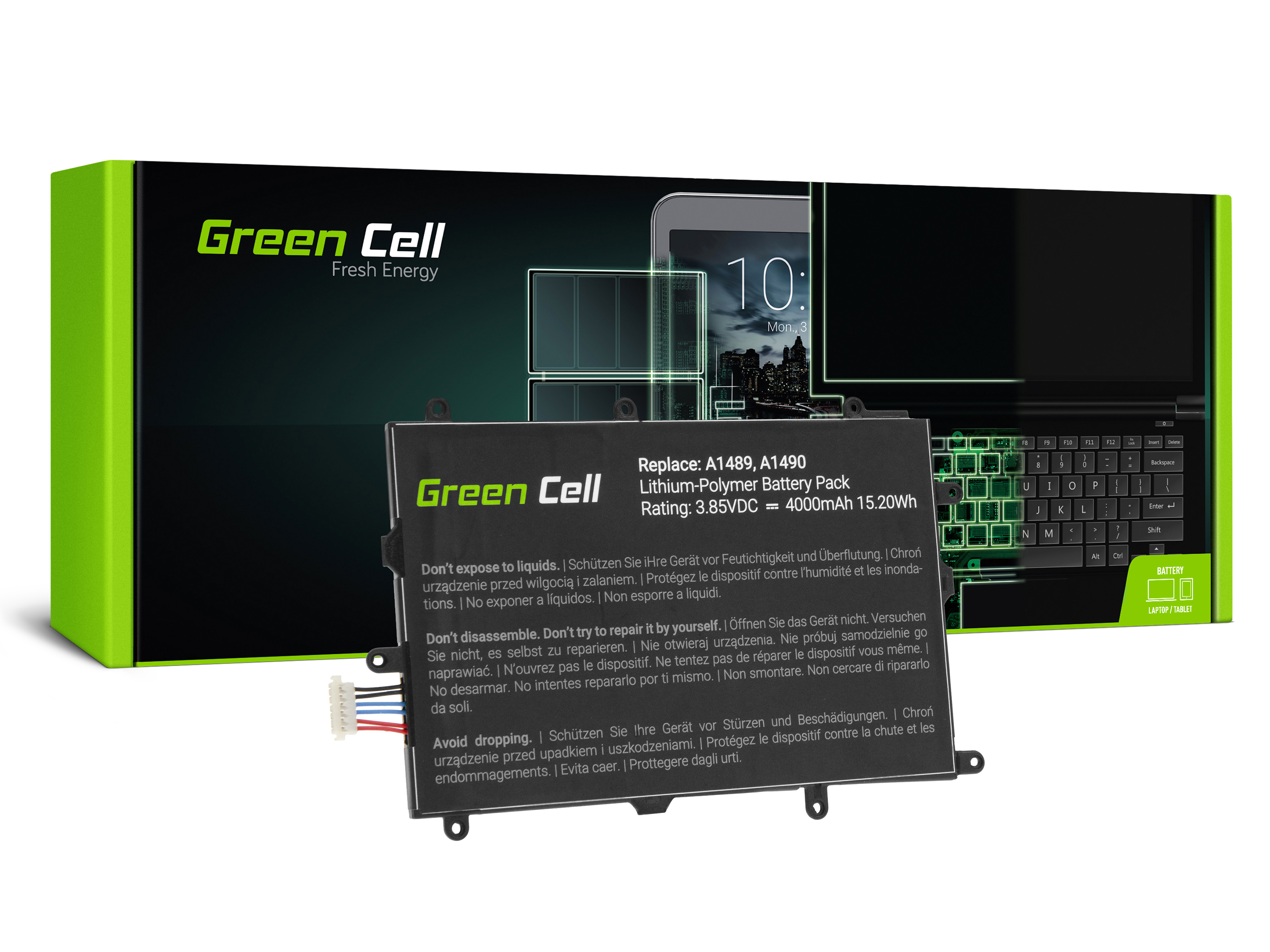 Battery Green Cell SP4073B3H for Samsung Galaxy Tab