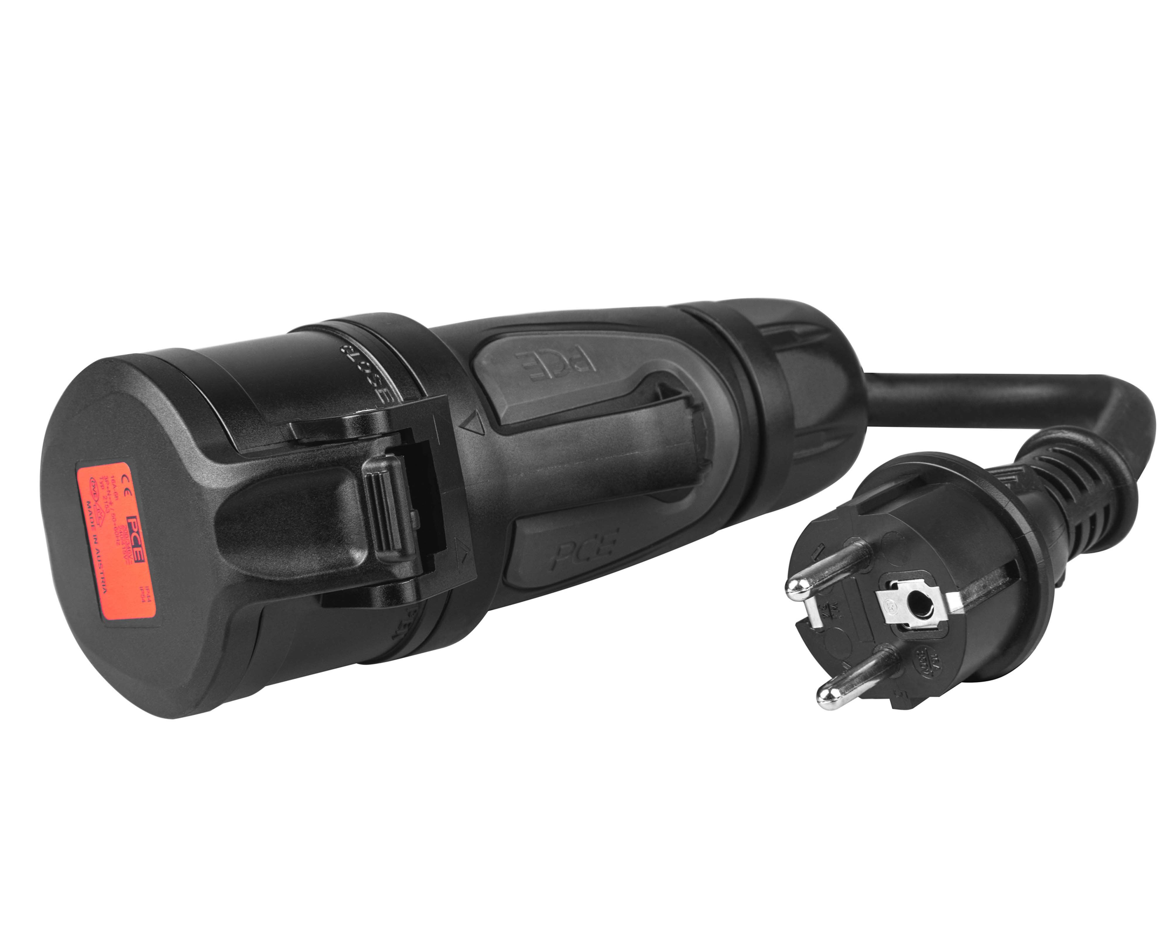 Adapter Green Cell Roter CEE 16A 400V 5P auf 230V Schuko-Steckdose Adapter, EVAK01