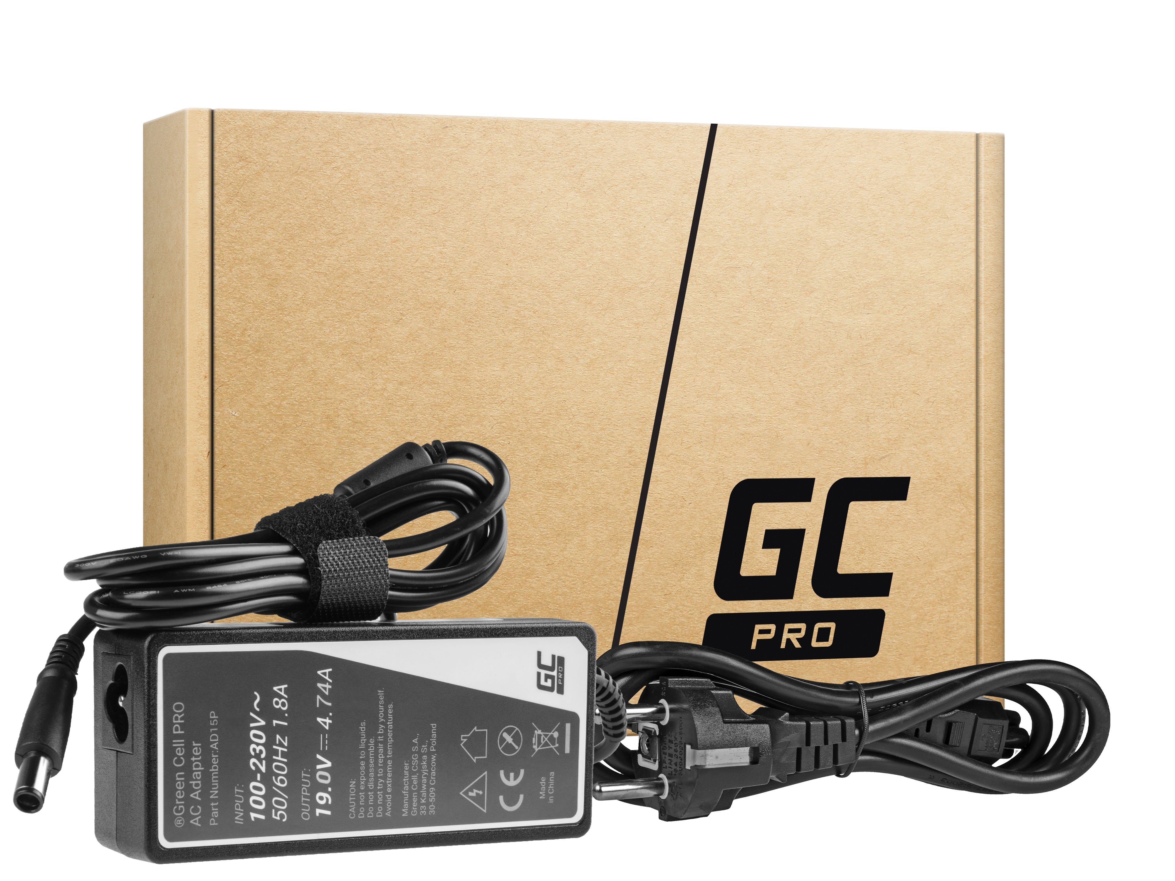 Green Cell PRO Charger / AC Adapter for HP Envy Pavilion DV4 DV5 DV6 Compaq CQ61 CQ62 19V 4.74A