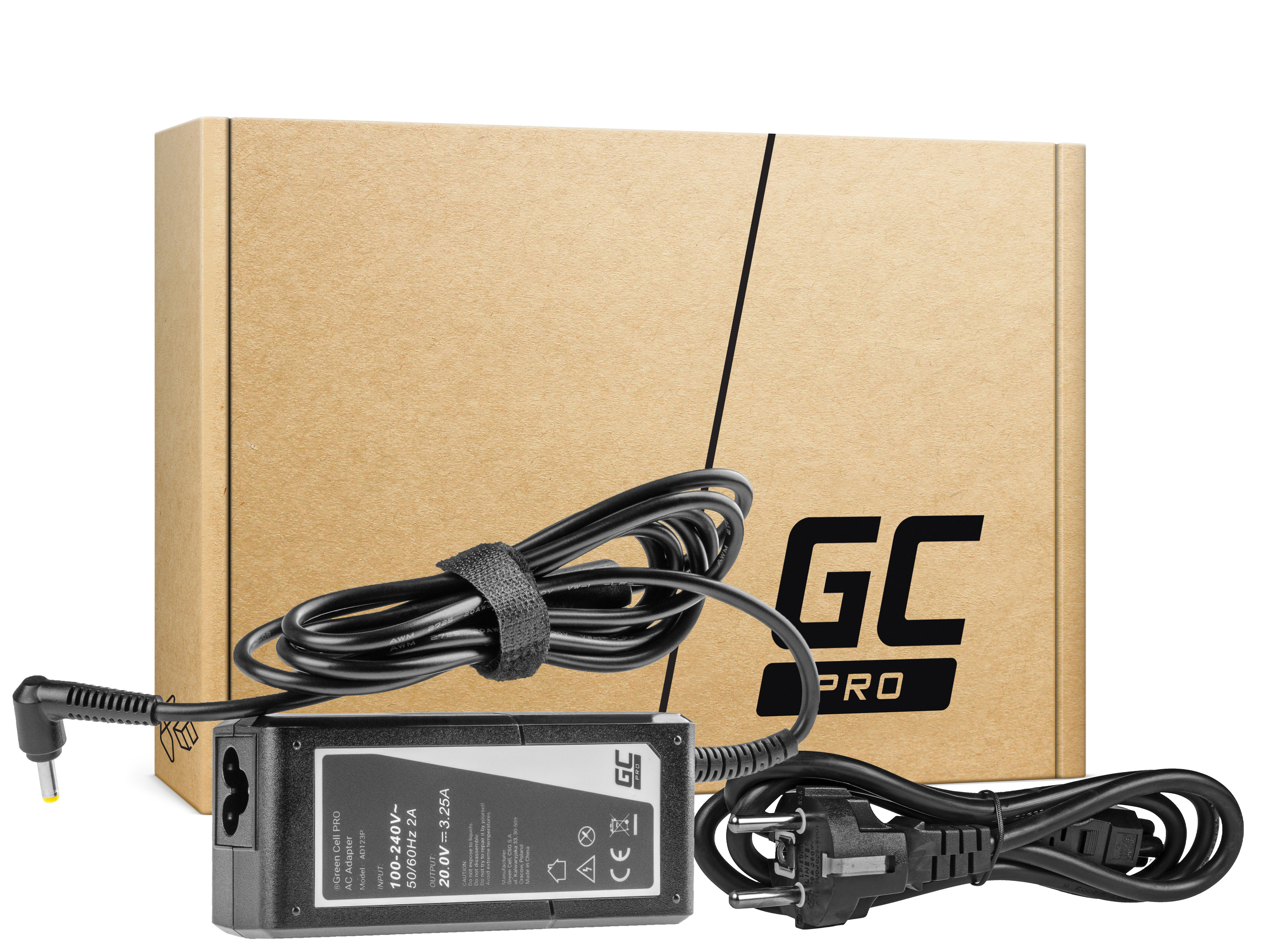 Green Cell PRO Charger / AC Adapter 20V 3.25A 65W for Lenovo IdeaPad 3, IdeaPad 5, 320-15 510-15 S145-14 S145-15 S340-14 S540-14