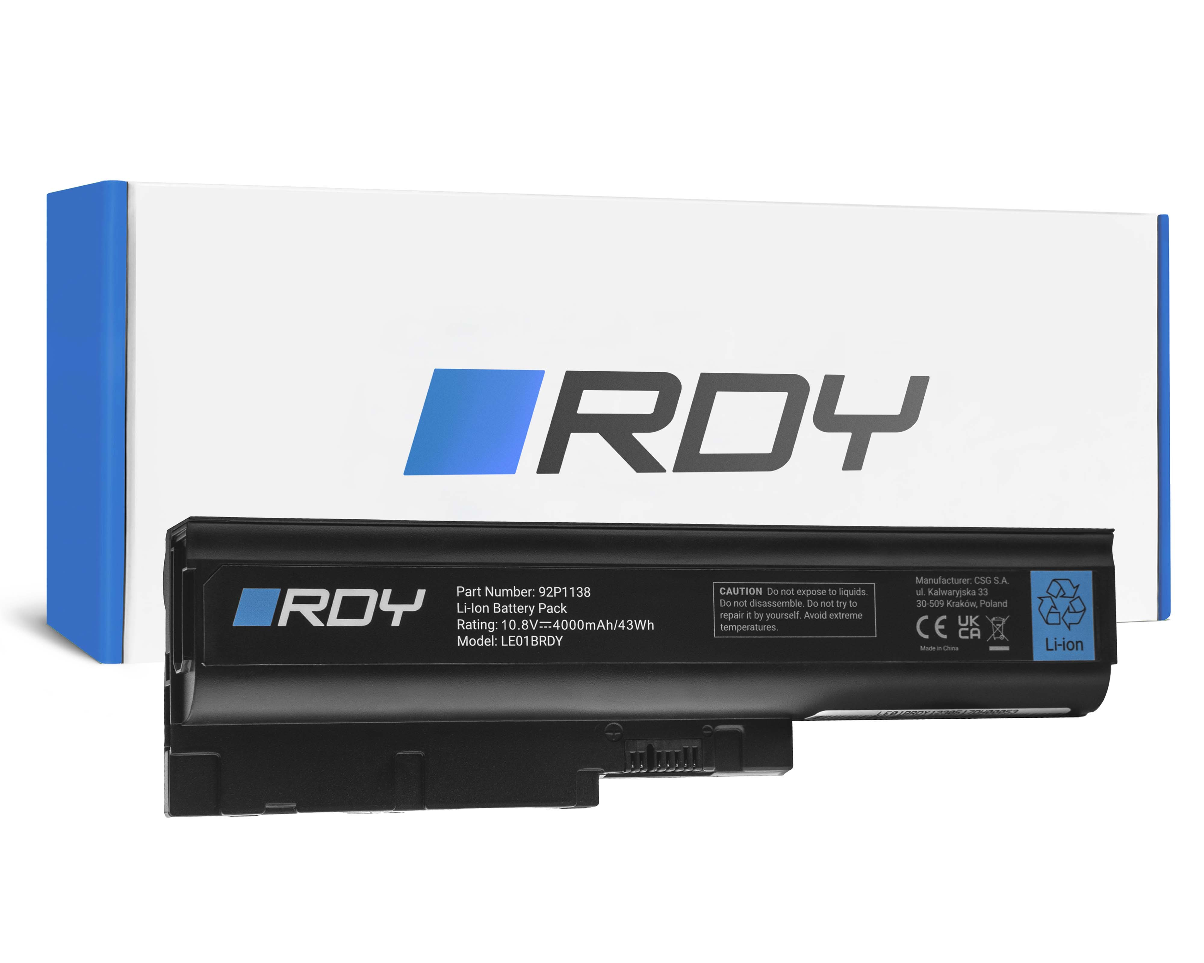 Battery RDY 42T4504 42T4513 92P1138 92P1139 to Lenovo ThinkPad R60 R60e R61 R61e R61i R500