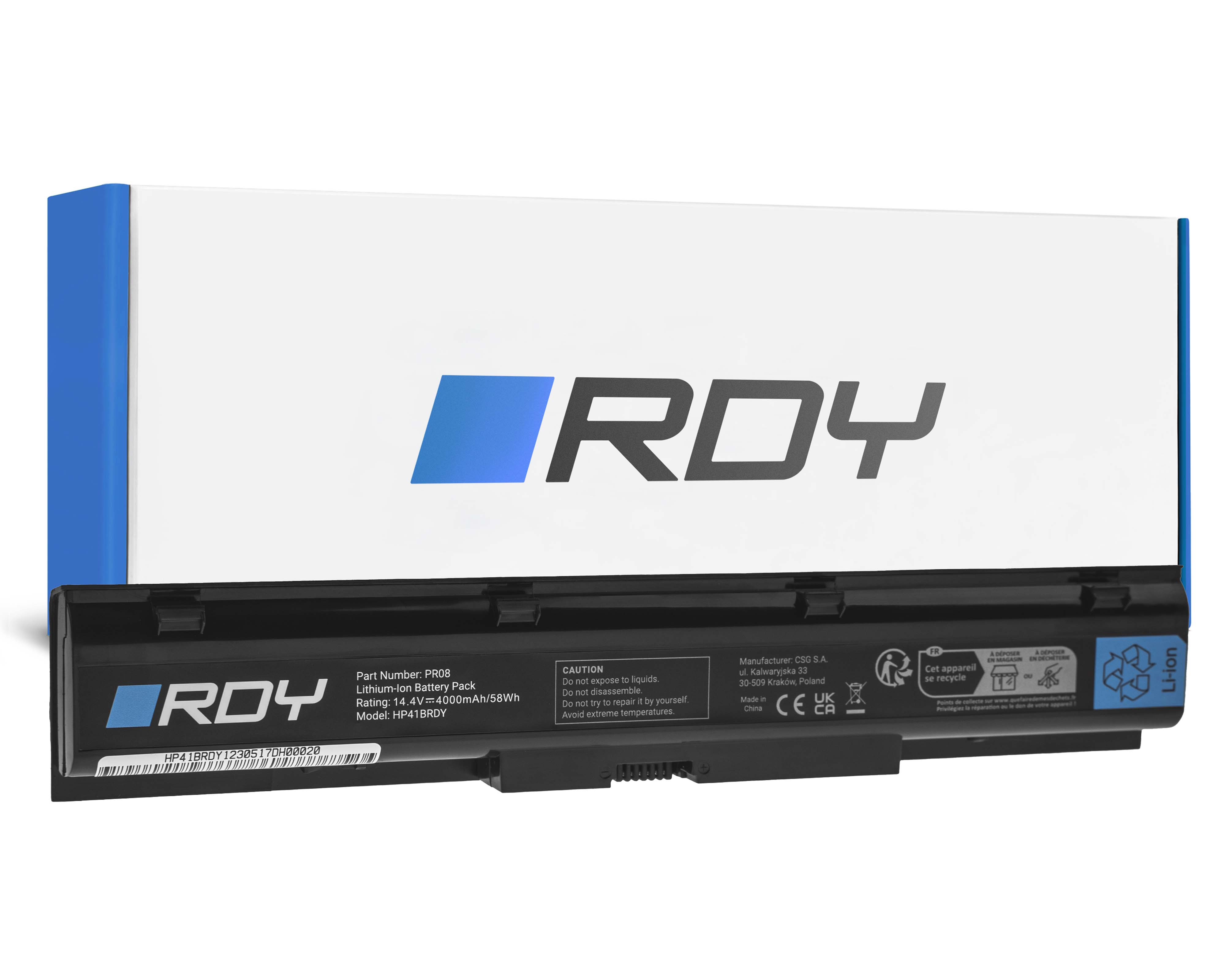 RDY Laptop Battery PR08 for HP ProBook 4730 4730s 4740 4740s