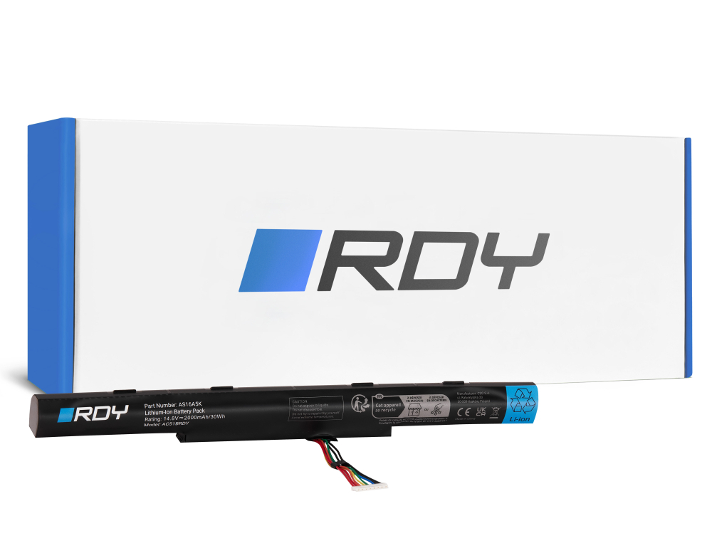 RDY Laptop Battery AS16A5K AS16A7K AS16A8K for Acer Aspire E5-575 E5-575G E5-575T E15 E5-575 E15 E5-575G E5-774G F5-573G