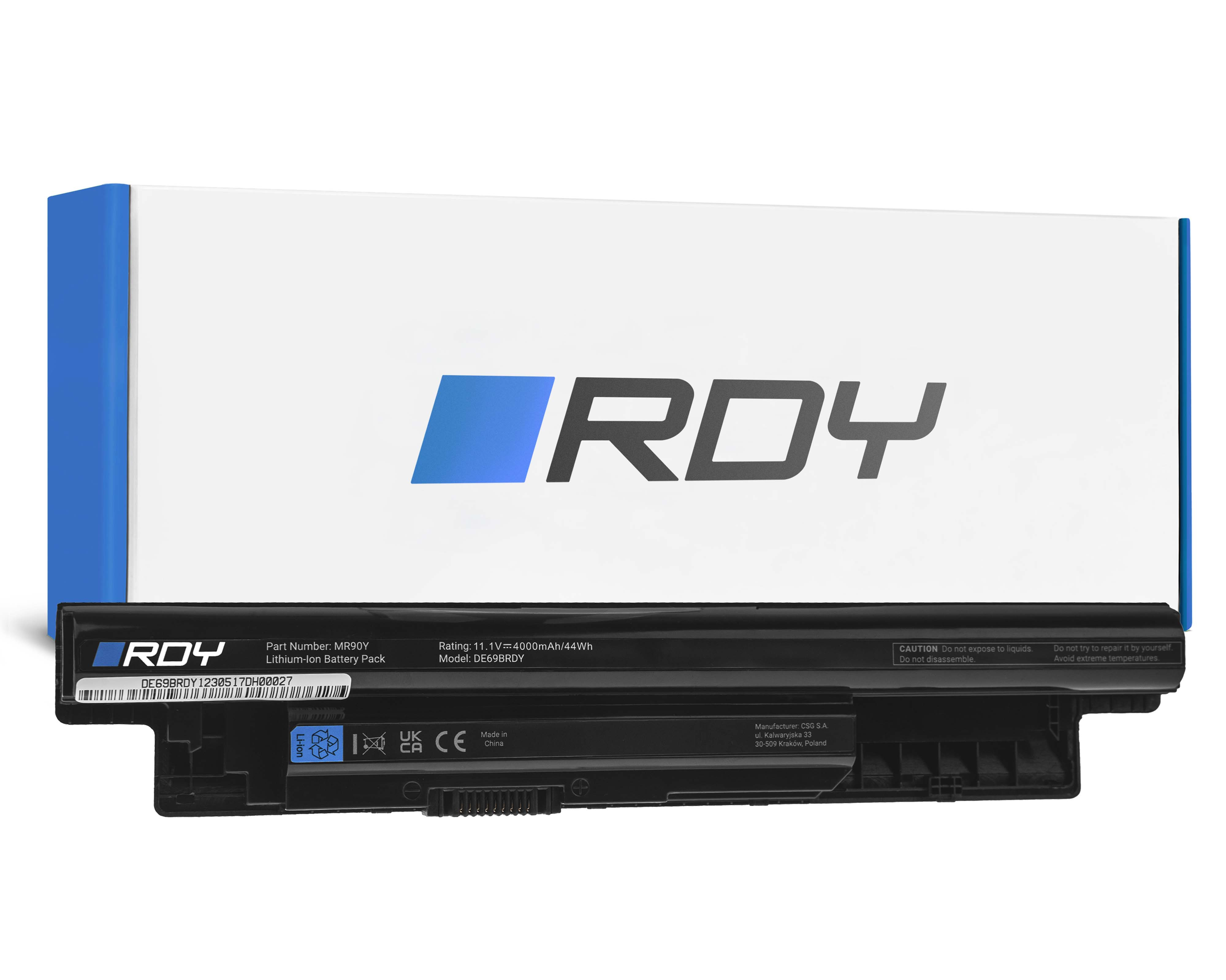 Battery RDY MR90Y XCMRD to Dell Inspiron 15 3521 3537 3541 3543 15R 5521 5537