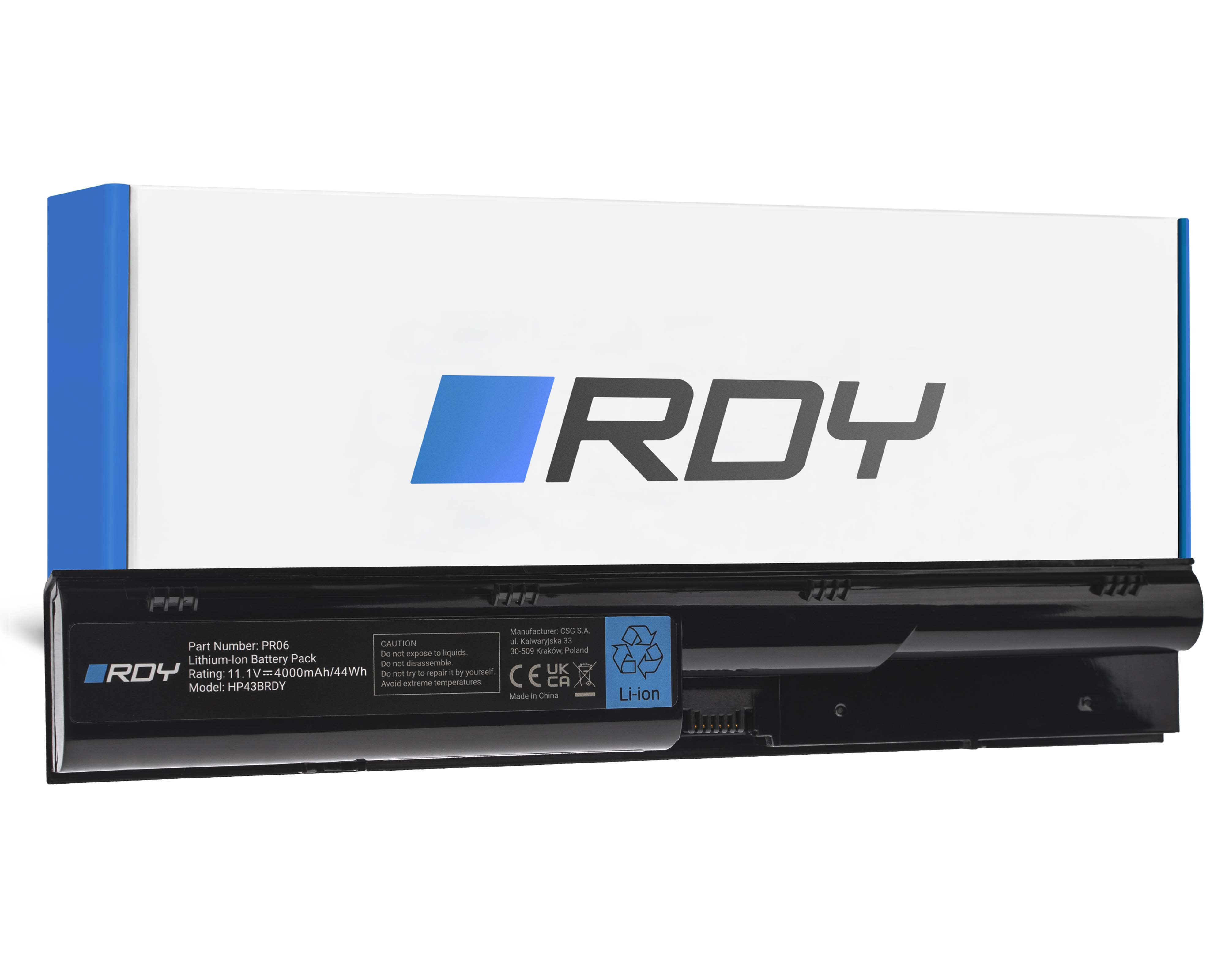 Battery RDY PR06 to HP ProBook 4330s 4331s 4430 4430s 4431s 4435s 4446s 4530 4530s