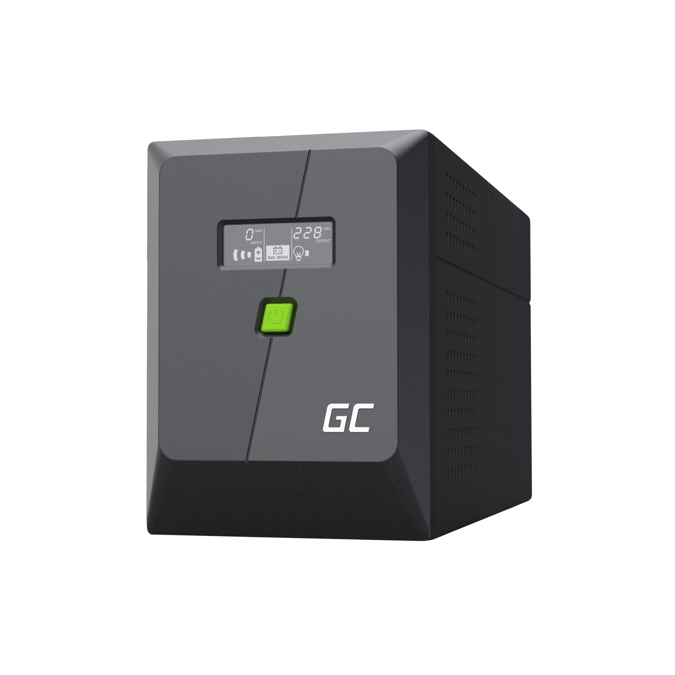 Uninterruptible power supply UPS Greencell 1500VA 1050W PowerProof with LCD display