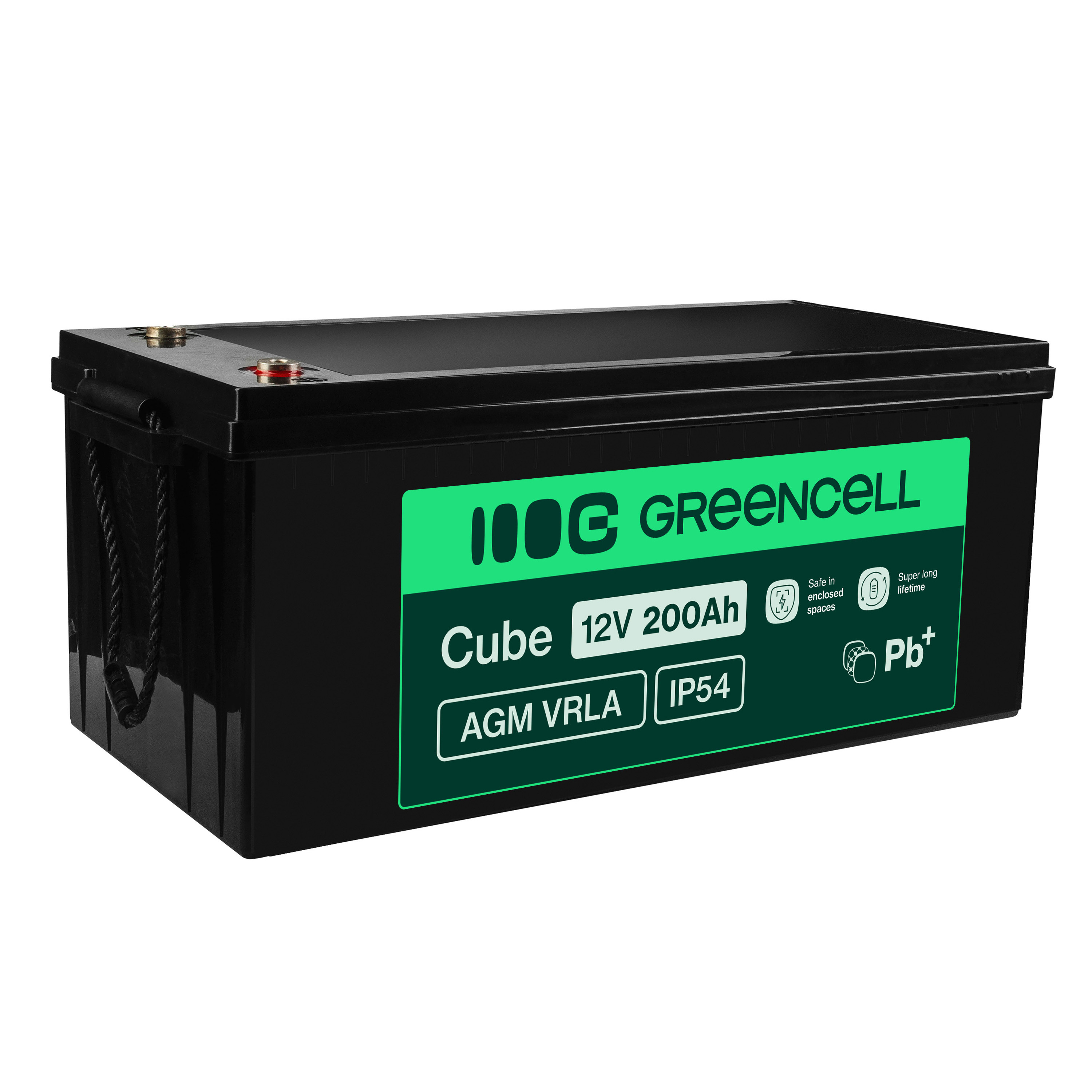 Акумуляторна батарея до ДБЖ GreenCell AGM VRLA 12V 200Ah, AGM33