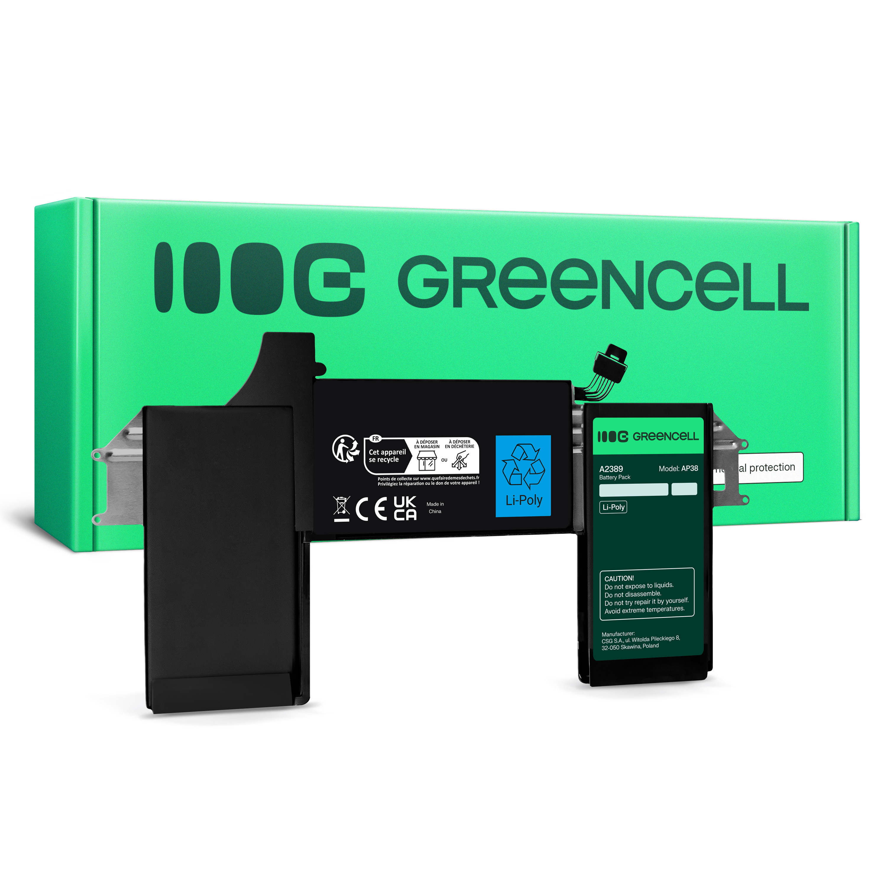 Green Cell Battery A2389 to Apple MacBook Air M1 13 A2337 2020