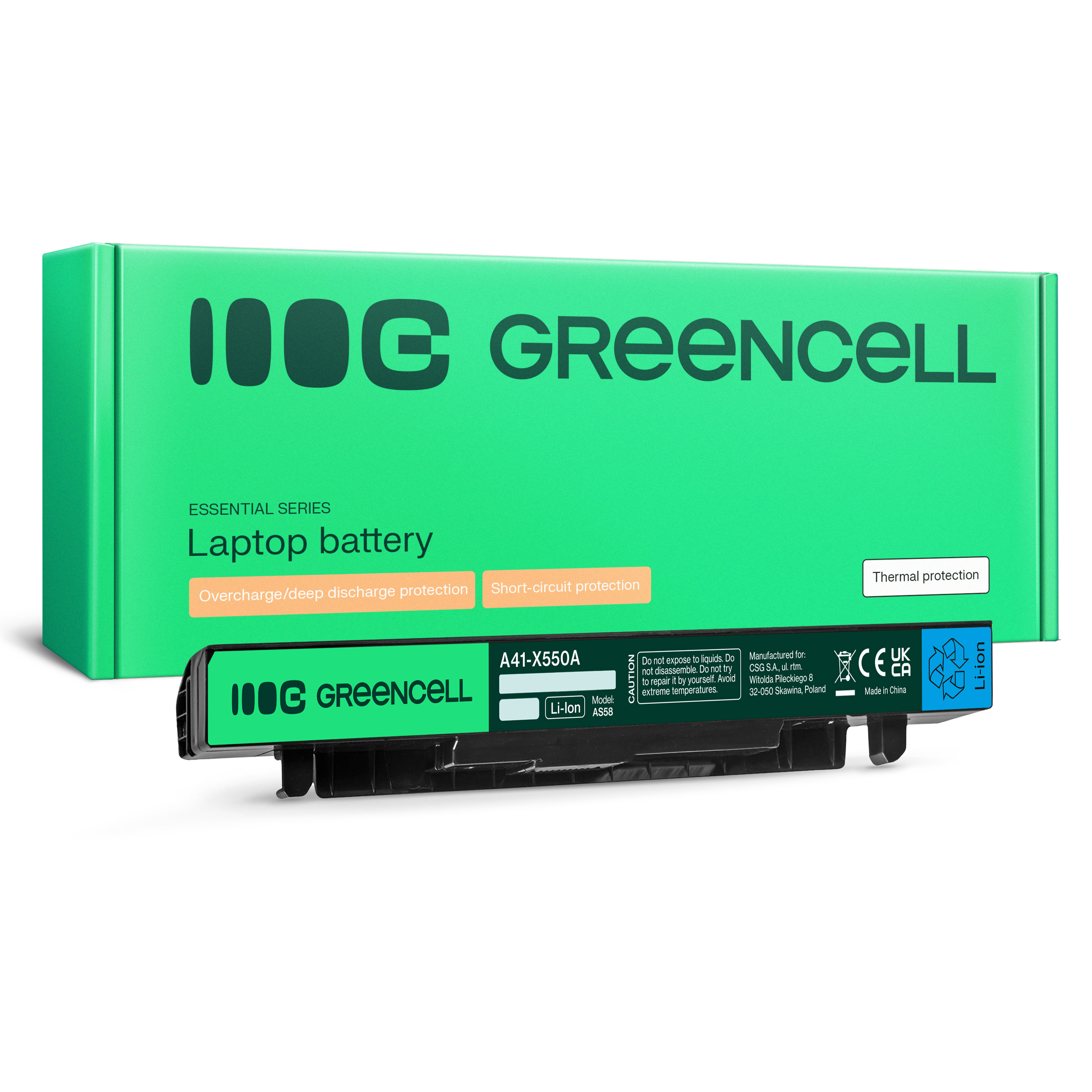 Green Cell Battery A41-X550A A41-X550 for Asus A550 K550 R510 R510C R510L X550 X550C X550CA X550CC X550L X550V X550VC