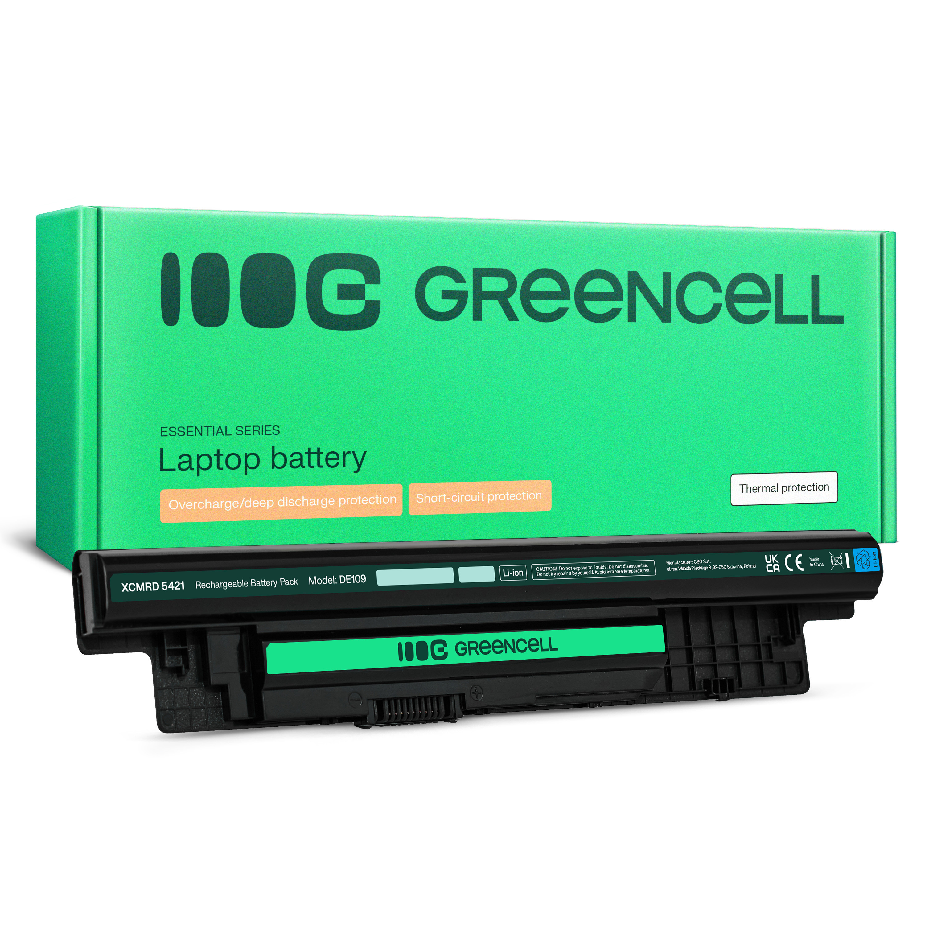 Green Cell Battery XCMRD for Dell Inspiron 15 3521 3537 15R 5521 5535 5537 17 3721 5749 17R 5721 5735 5737