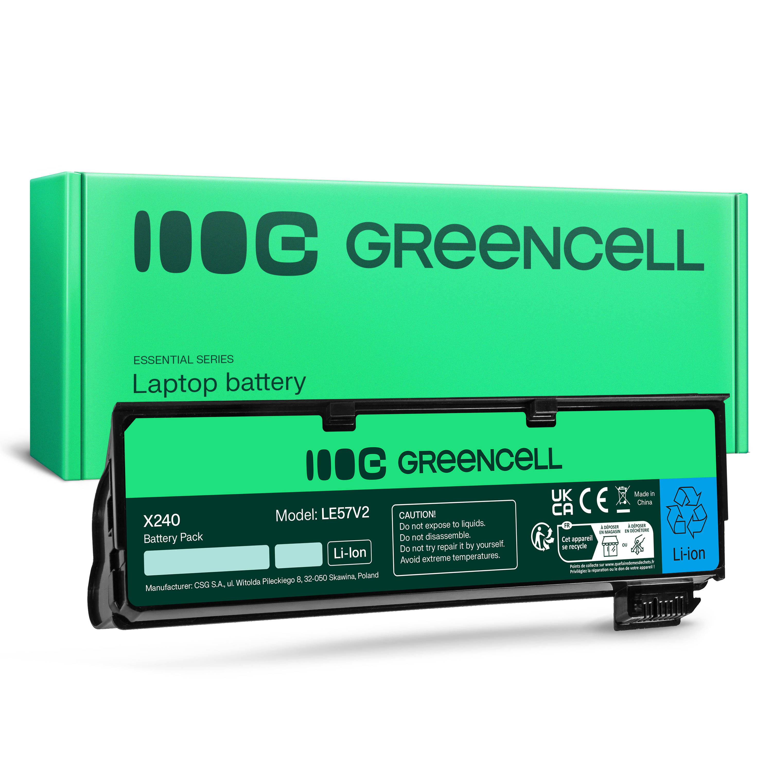 Green Cell Battery for Lenovo ThinkPad T440 T440s T450 T450s T460 T460p T470p T550 T560 W550s X240 X250 X260 X270 L450 L460 L470