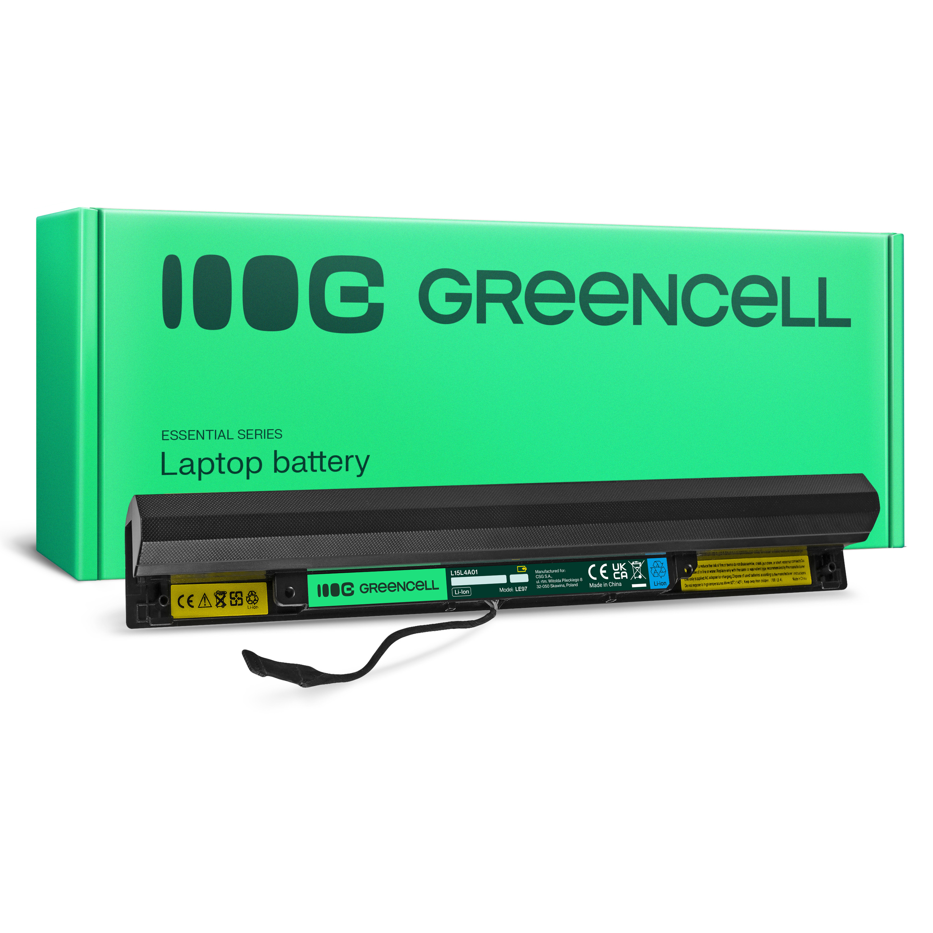 Green Cell Battery L15M4A01 for Lenovo IdeaPad 100-14IBD 100-15IBD 300-14ISK 300-15ISK 300-17ISK B50-50 B71-80