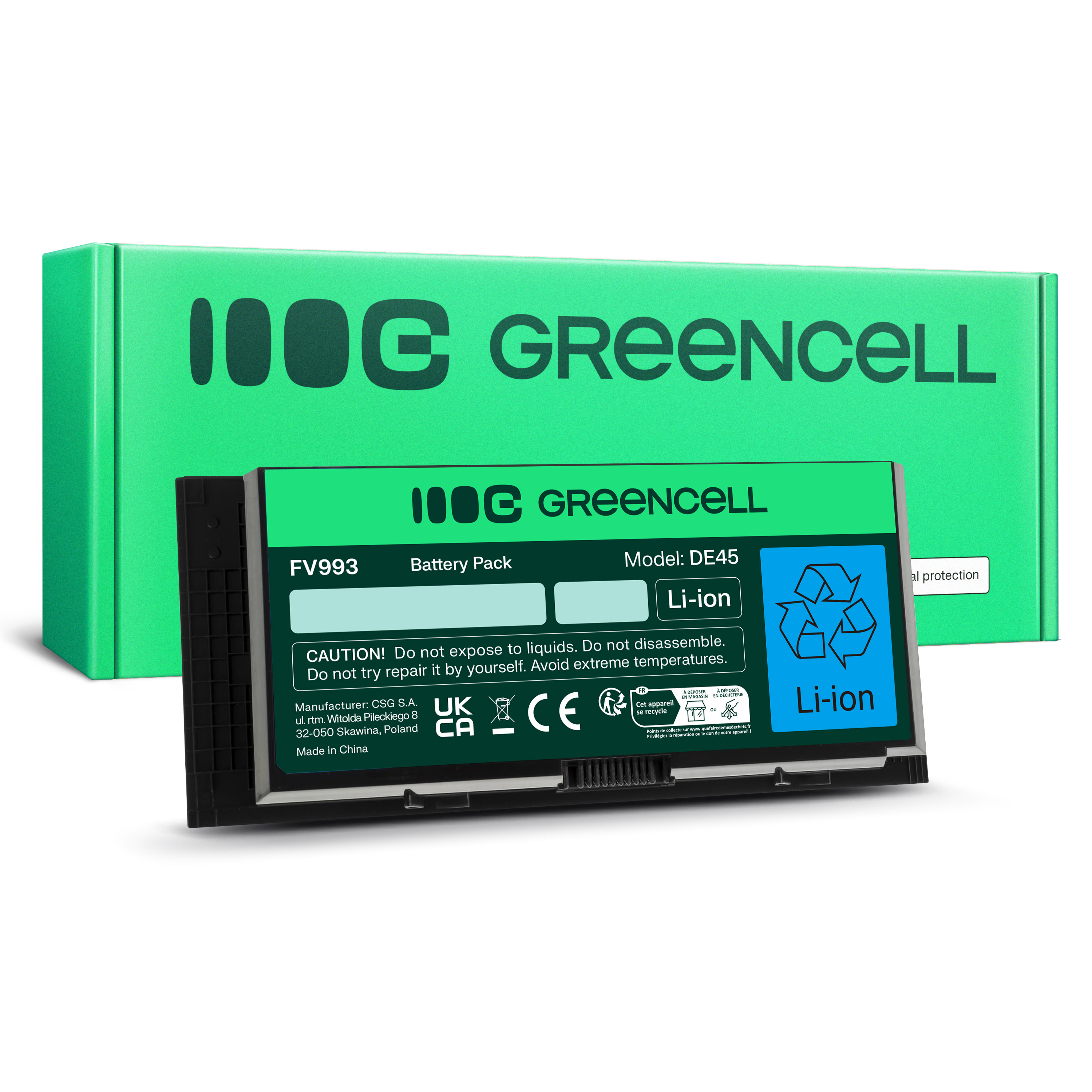 Green Cell Battery FV993 for Dell Precision M4600 M4700 M4800 M6600 M6700