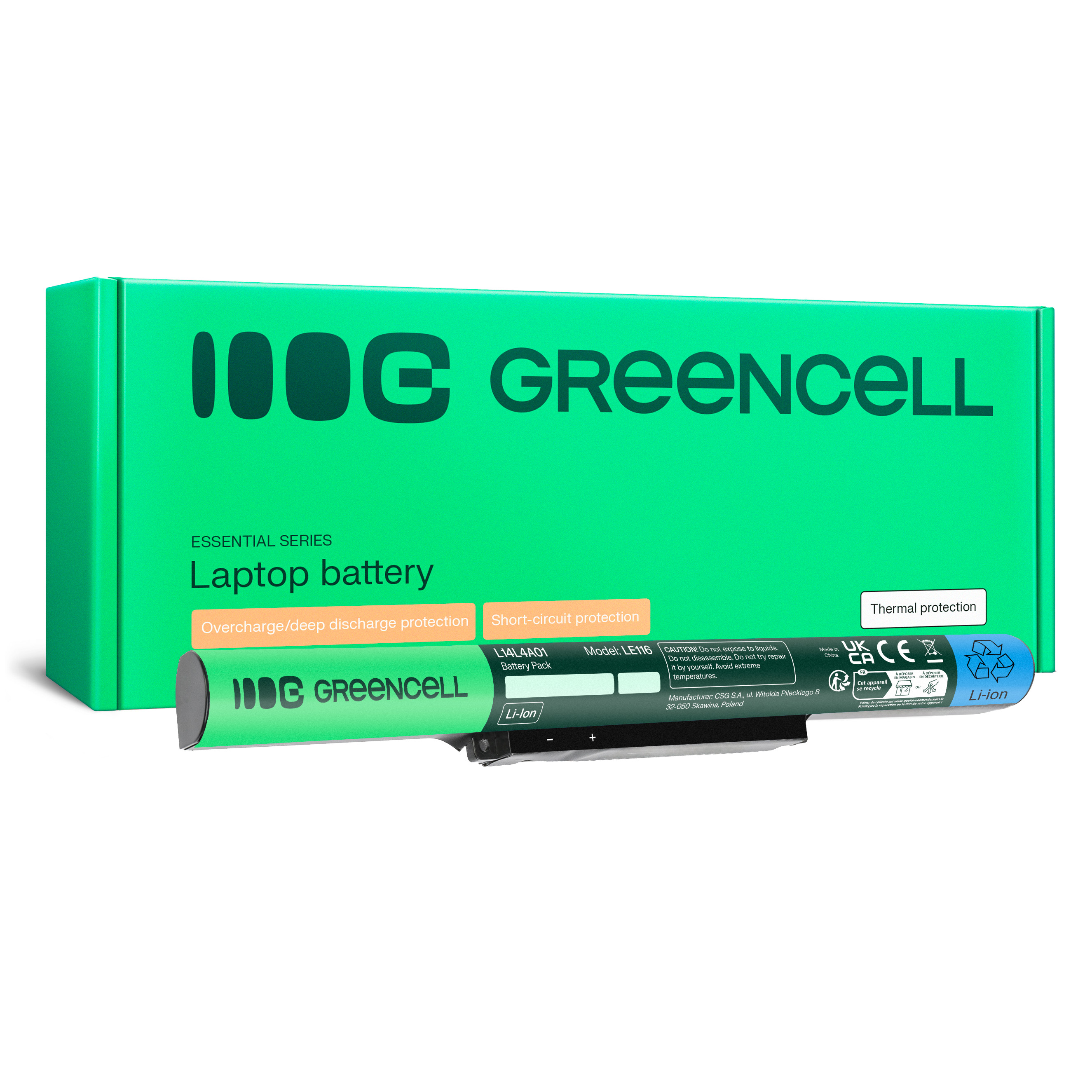 Green Cell Battery L14L4A01 for Lenovo Z51 Z51-70 IdeaPad 500-15ISK