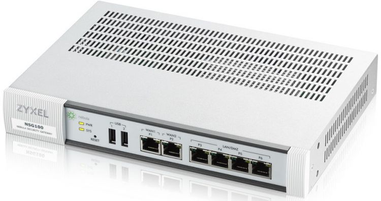 Мережевий шлюз Nebula 2xWAN GE, 4xLAN GE, 2xUSB NSG100-ZZ0101F