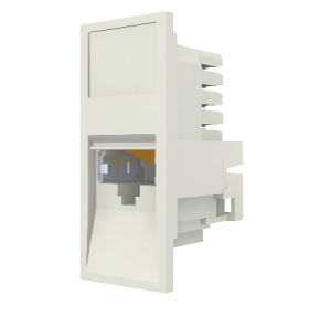 Модуль 25х50 мм, 1xRJ45, прямий, STP5е, білий 17.1C.011.D0015