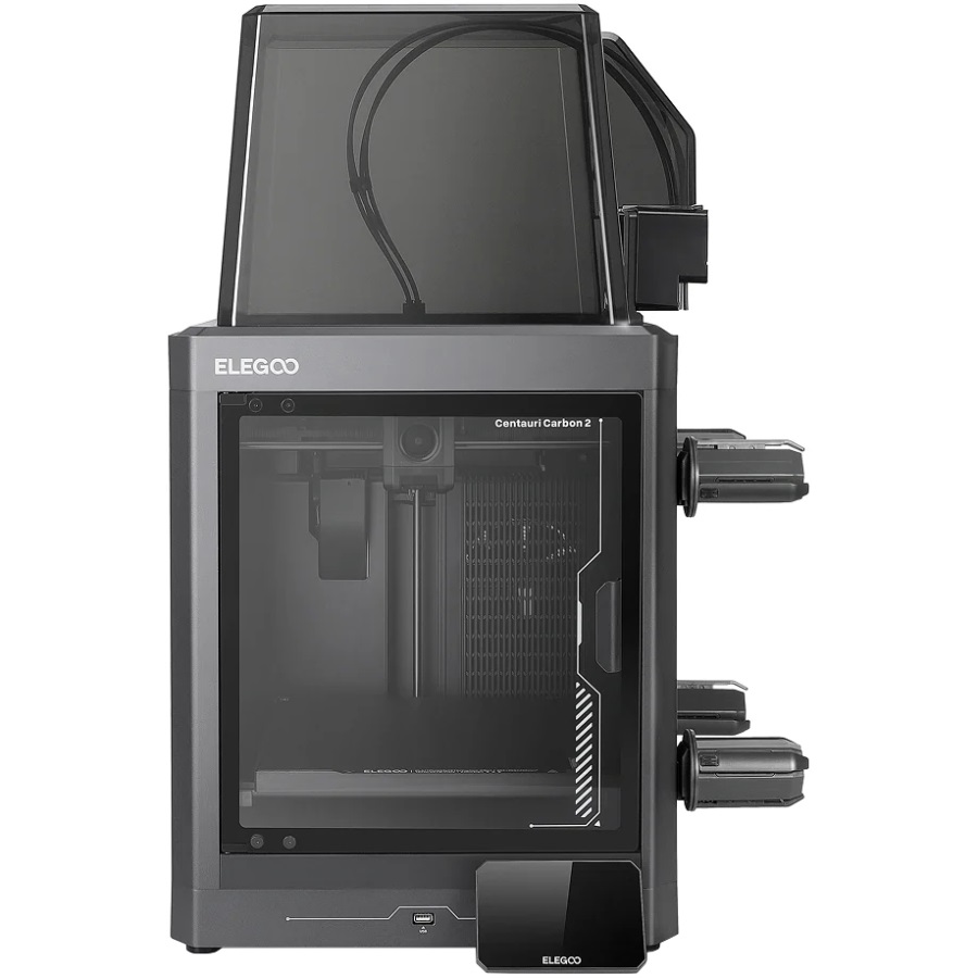 Принтер 3D ELEGOO Centauri Carbon 2 combo (FDM 1.75 mm 256x256x256 mm 4-Color AMS WiFi USB сірий)