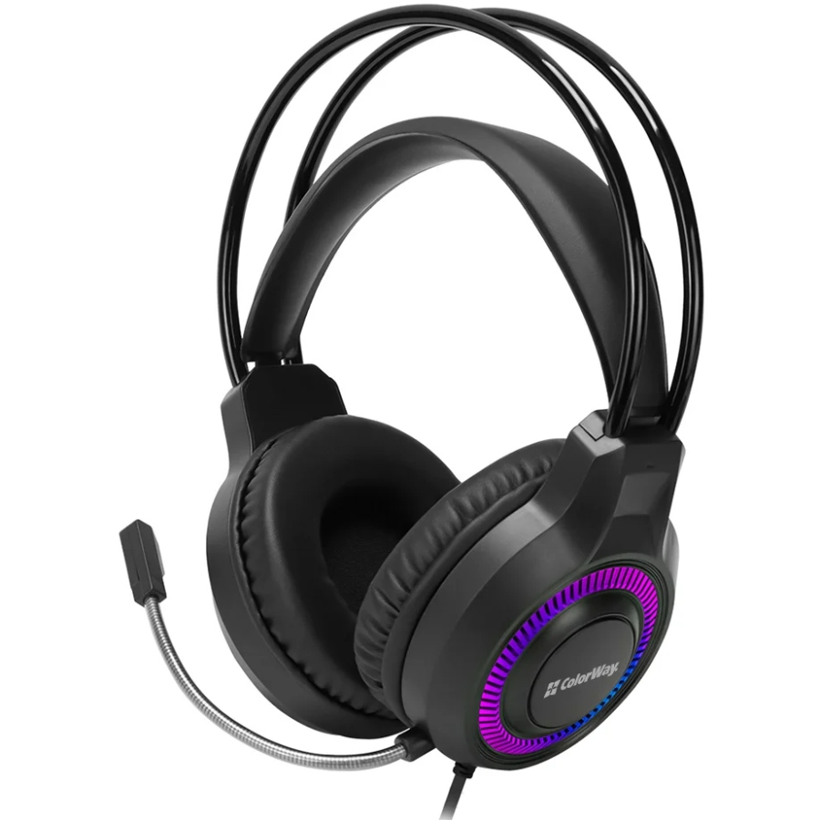 Навушники ColorWay GlowCore RGB Black