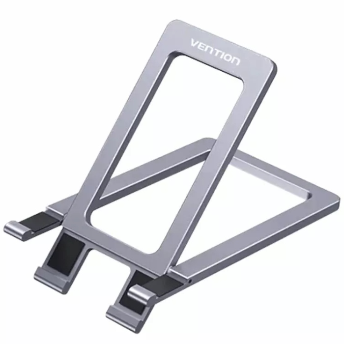 Підставка-трансформер Portable Cell Phone Stand Holder for Desk aluminum alloy Grey Vention