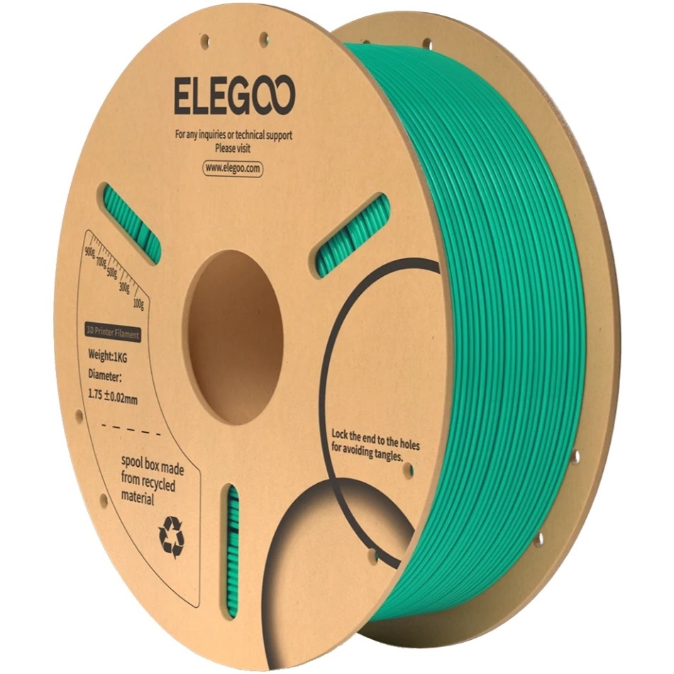 Пластик (Filament) ELEGOO PLA 1кг, 1.75мм, морський зелений