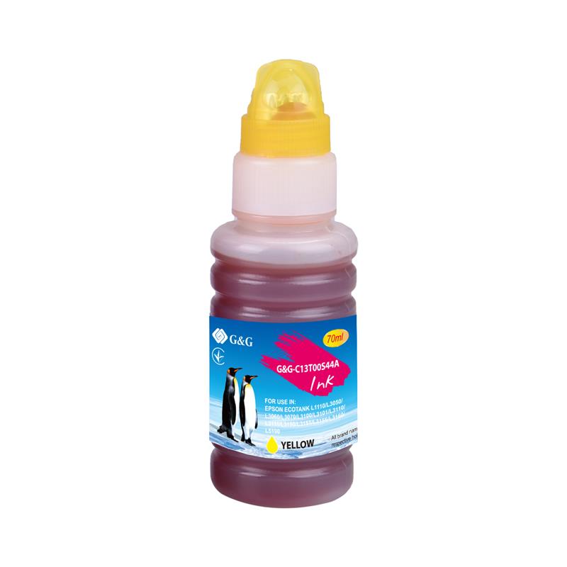 Контейнер с чернилами G&G Epson L3100, L3101, L3110, L3150, L3151, L1110, L3156, L3160, L5190 yellow G&G-C13T00S44A