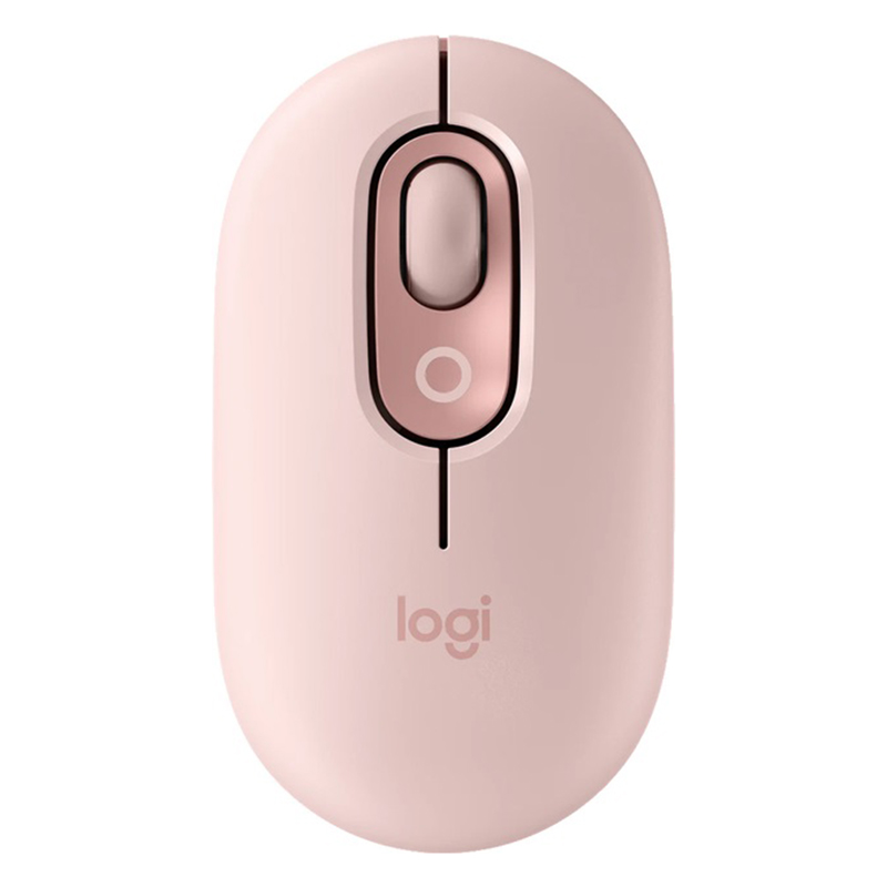 Миша бездротова POP with Emoji, рожева Logitech (910-007413)