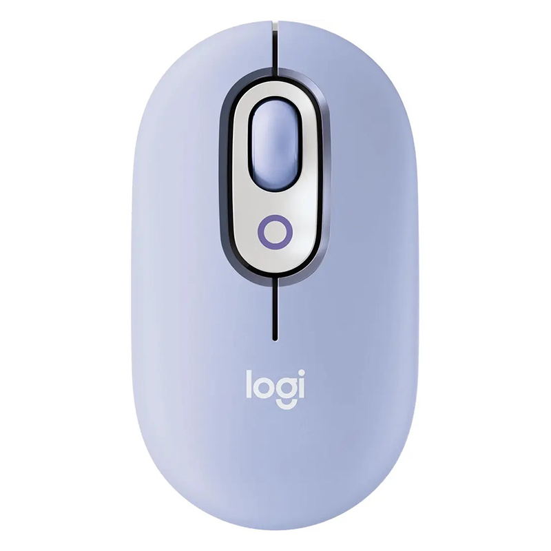 Миша бездротова POP with Emoji, лілова Logitech (910-007414)