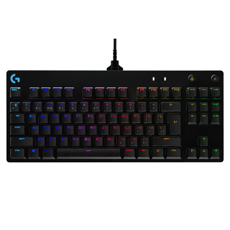 Клавіатура USB ігрова механічна G Pro, UA, чорна Logitech (920-009392)