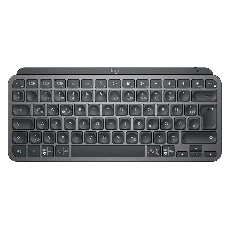 Клавіатура бездротова MX Keys Mini Illuminated, UA, графітова Logitech (920-010498)