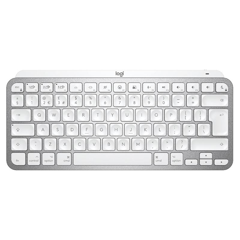Клавіатура бездротова MX Keys Mini для Mac Illuminated, UA, світло-сіра Logitech (920-010526)