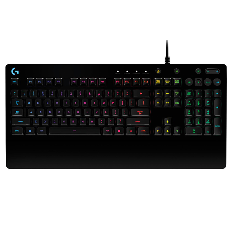 Клавіатура дротова ігрова G213 Prodigy, Ukr, чорна Logitech (920-010740)
