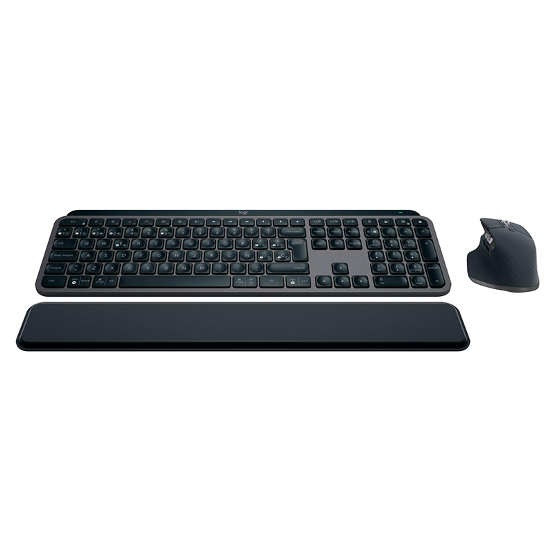 Комплект клавіатура та миша бездротова MX Keys S Combo, UA, графітовий Logitech (920-011614)