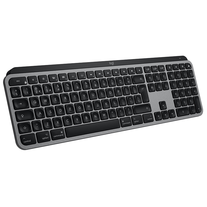 Клавіатура бездротова MX Keys S для Mac, UA, Space Grey Logitech (920-011637)
