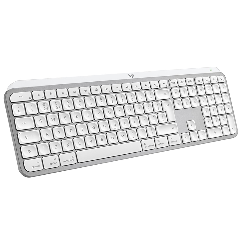Клавіатура бездротова MX Keys S для Mac, UA, світло-сіра Logitech (920-011638)