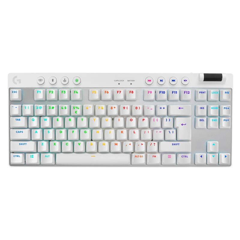 Клавіатура бездротова G Pro X TKL Lightspeed Tactile, UA, біла Logitech (920-012148)