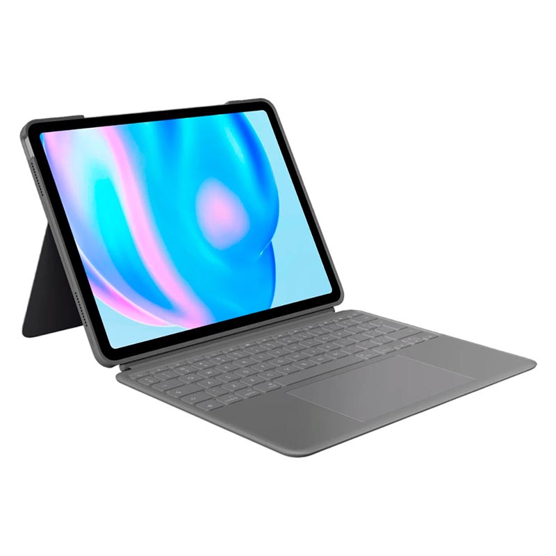 Клавіатура-чохол Combo Touch для iPad Air 13" (M2), US, Oxford grey Logitech (920-012618)