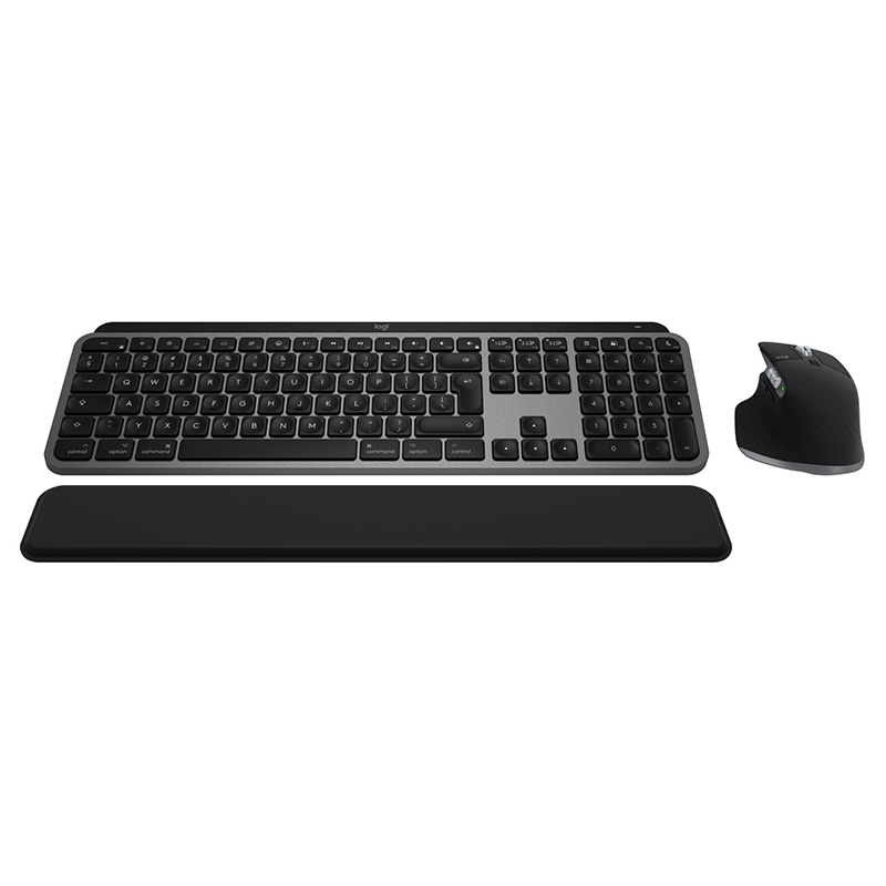 Комплект клавіатура та  миша бездротовий WL/BT MX Keys S Combo для Mac, UA, Space Grey Logitech (920-012845)