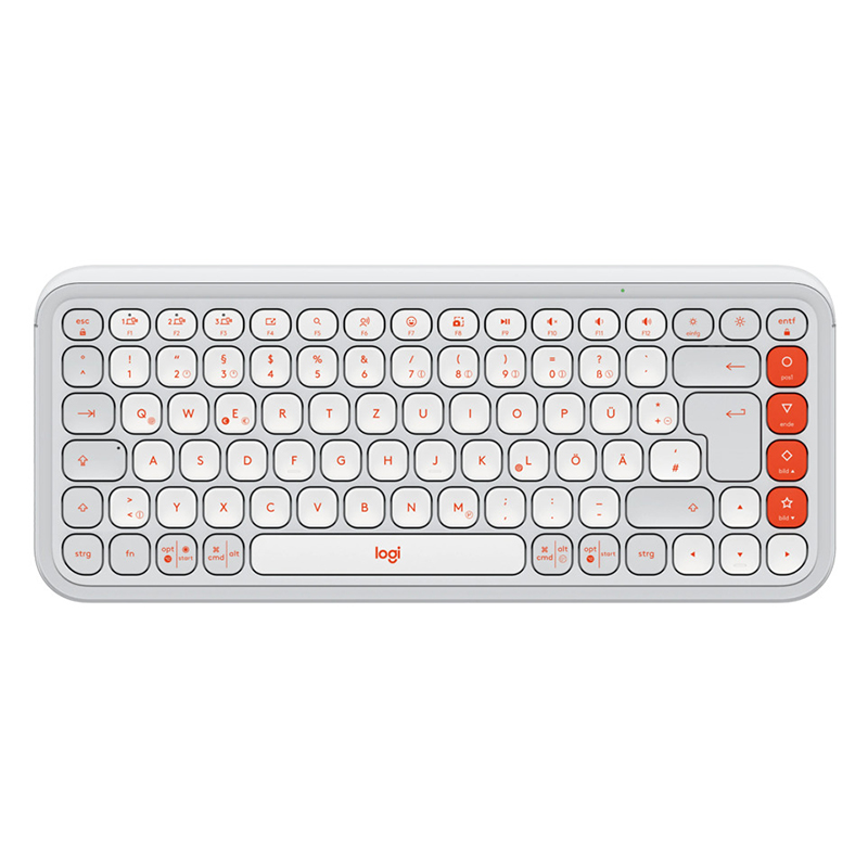Клавіатура бездротова POP Icon Keys, UA, біла Logitech (920-013072)