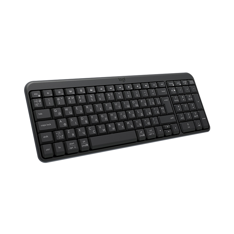 Клавіатура бездротова BT K250, UA, графітова Logitech (920-013822)