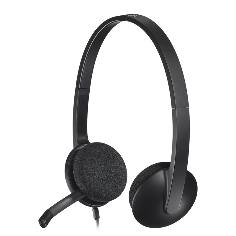 Гарнітура USB H340, чорна Logitech (981-000475)